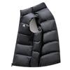 Chaleco de plumón grueso con cuello alto a prueba de viento para hombre, Otoño e Invierno, Nuevo, para Exteriores, 90% Terciopelo, Nuevo Estándar Nacional, Chaleco Exterior de Plumón de Pato Blanco