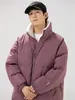 Nueva chaqueta corta de algodón de invierno con cuello alto, unisex, engrosada y cálida, abrigo casual de moda