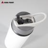 Recubrimiento blanco de transferencia térmica 600ml boca de águila tetera de aluminio tetera para deportes al aire libre se puede imprimir logo imagen tetera de aluminio portátil