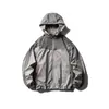 Marca de Moda Americana North Boundary para Hombre Otoño/Invierno 2025 Nueva Chaqueta Ligera Empacable con Capucha Chaqueta Deconstruida