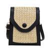 Estilo coreano costura losango pequena bolsa feminina 2024 primavera e verão nova moda ombro crossbody bolsa tecido telefone móvel bolsa feminina bolsa