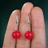 Joias Transfronteiriças Desejo Amazon Aliexpress Pingente Gota de Água Brincos Pérola Oval Brincos de Noiva Brincos