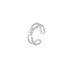 Plata de Ley 999 Clip para Oreja de Pie Plata Pendientes Simples Ins para Mujer Sin Agujeros en las Orejas Clip para Oreja Diseño de Nicho Pendientes de Tachuela