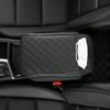 Caja de reposabrazos para coche nuevo, cojín elevador, bolsa de almacenamiento para pañuelos de coche con bolsillo, funda de almohada central