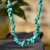 Collar de Grava de Cristal Natural Irregular Transfronterizo Estilo Ins Gargantilla Cadena para el Cuello Bohemio Ágata Cadena para la Clavícula