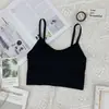 Fábrica de Origen 646# Bandeau de Canalé sin Costuras con Almohadillas en el Pecho Hermosa Espalda Camiseta sin Mangas Lencería Bandeau Chaleco Deportivo para Dormir