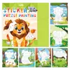 Pegatinas de Rompecabezas 3D Transfronterizos Manualidades Infantiles Rompecabezas Poligonal DIY Venta al por Mayor en Stock