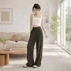 Novas calças de yoga femininas para o verão, de corte solto, perna reta, calças atléticas casuais, modeladoras, cintura alta, adequadas para corridas matinais e treinamento de Pilates
