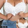 Sujetador de Tallas Grandes para Busto Grande de Comercio Exterior Transfronterizo, Sujetador con Cierre Frontal Push-Up Anticaída para Mujer, Disponible en Múltiples Colores