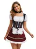 Populares Trajes Alemanes Europeos y Americanos de Oktoberfest Badalia Vestido Étnico de Sirvienta Trajes de Performance Escénica