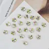 Acessórios para Nail Art, Strass de Formato Irregular, Strass Multifacetados com Base Pontuda Tipo Ninho de Pássaro, Diamantes de Alto Brilho, Itens Populares Online, Strass Quadrado Grosso Amarelo Pelo de Ganso K9