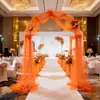 Cortinas de Malla de Gasa Transfronterizas para Bodas al Aire Libre, Cortinas para Celebración de Bodas, Venta al por Mayor con Luces de Cadena, Cortinas de Gasa para Montaje de Escena, Cortinas para Celebración de Bodas