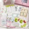 Wowkawakawriting Fofo Material para Caderno de Segunda Fase Colagem de Papel Papel de Fundo Decorativo Base de Corte para Filmes Coreanos DIY