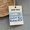 2026 Verano Nuevo Moda Linda Infantil Lunares Accesorios para el Cabello Flequillo Niña Pin Pinza Dulce Cuadros Tela