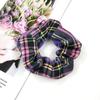 Elástico de Cabelo Xadrez Porco Intestino de Yu Shuxin para Meninas Fofo Corda de Cabelo Popular na Internet Corda de Cabelo Simples