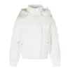 Chaqueta de Algodón con Capucha y Cuello Grande de Piel Estilo Retro Americano para Hombres y Mujeres, Otoño/Invierno Holgada Casual de Alta Gama, Abrigo Corto Engrosado Cálido