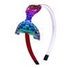 Nuevos accesorios para el cabello con lentejuelas para niños, diadema con forma de cola de sirena, escamas de pez, perlas, horquilla antideslizante hecha a mano