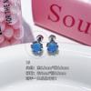 Uñas de hueso de oreja micro chapadas en oro y cobre de acero titanio 316L, color medusa, joyería de alto diseño