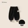 Sudadera de Forro Polar de una Pieza para Niñas Bangxuan Estilo Invierno Suéter de Cachorro Ropa para Bebé Nueva Espesa Cálida Sudadera para Niños Moderna