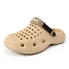 Sapatos Perfurados 3D Verão Respiráveis Outdoor Aumento de Altura Antiderrapante Slip-on Tamanco Praia Sandálias Fechadas para Mulheres Casais