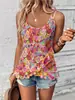 Transfronterizo 2025 Nueva Camisola para Mujer Europea y Americana Amazon Comercio Exterior Graffiti Impresión Digital 3D Chaleco Casual sin Mangas
