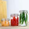 Recipiente de Armazenamento em Pote com Tampa de Encaixe para Chá, Alimentos, Álcool Infusionado, Pote de Vidro Selado, Frasco de Mel, Armazenamento para Frascos de Geleia