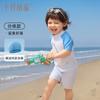 Traje de baño infantil de cristal de octubre para niños y niñas, bebé, nuevo 2025, bañador de dos piezas, traje de verano