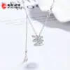 Plata de Ley S925 2025 Nuevo Ins Accesible Lujo Moda Elegante Incrustado de Diamantes Collar de Serpiente Cintura Pequeña Joyería Versátil