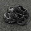 Grapadora Paris Grapadora Zapatos de Papá para Hombres y Mujeres Nicho Suela Gruesa Elevadores Zapatos Deportivos Casuales de Malla para Pareja
