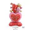 Nuevo Globo de Papel de Aluminio con Forma de Corazón de Oso de Pie Transfronterizo de Amazon para Boda, Día de San Valentín, Confesión, Decoración y Fiesta