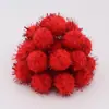 Puntos Bolas de Pelo con Purpurina de Colores Bolas de Pelo Navideñas Accesorios de Decoración Festiva Navideña Accesorios para Ropa DIY