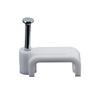 Clips para Cables de Acero Plástico Cuadrados, Clips para Línea Telefónica Blancos y Negros, 58 mm, Gran Cantidad, Excelente Precio, Clips para Cables de Acero de Alta Calidad, Clips para Arnés de Cables de Fábrica