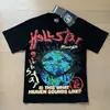 Comercio Exterior Transfronterizo Hellstar Hellstar Marca de Tendencia Europea y Americana Talla Grande Holgada Sudadera Camiseta Casual de Manga Corta para Hombre y Mujer