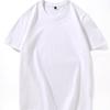2025 Algodão de Fibra Longa de Xinjiang 180g Gola Redonda Camisetas de Manga Curta Unissex Cor Pura Versátil Roupa Casual de Manga Curta Atacado