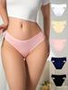 Embalagem com conjunto de 5 peças, uma calcinha de algodão 95% puro mais vendida para mulheres no outono, uma calcinha biquíni sexy e divertida com recorte na cintura
