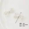 [blanco k plata brillante] aleación arco nuevo nicho DIY colgante joyería para la oreja collar pulsera material con cuentas