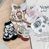 Calcetines Lindos de Dibujos Animados de Anime para Mujer, Calcetines Bajos Transpirables de Algodón Peinado, Calcetines para Mujer con Ilustración Divertida de Dibujos Animados Transfronterizos