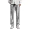 Pano Chaolun Calça de Seda Gelada de Verão Masculina Fina Solta Reta Secagem Rápida Esportiva Casual Calça Masculina Transfronteiriça