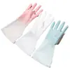 Guantes de Lavavajillas de Color Degradado para Tareas del Hogar, Mujeres Cocina Impermeables de Goma Caucho Látex Duraderos Lavandería
