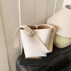 Moda Simple 2025 Primavera Nueva Moda Casual Bolso Bucket Diseño Nicho Textivo Bolso Bandolera de Hombro para Mujer