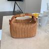 Bolsa 2025 Estilo Coreano Verão Nova Chegada Bolsa de Palha Moda Bolsa de Mão Bolsa Feminina Tendência Versátil Bolsa de Ombro Transversal