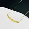 Collar Minimalista de Bambú y Acero de Titanio de Moda Selecciones de Influencers Venta Caliente Transfronteriza Color de Vacío Conservación del Color Collar para Mujer