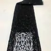 Bordado de lentejuelas de industria pesada tela de malla con lentejuelas bordado tridimensional tela de bordado patrones geométricos adecuado para ropa formal ropa de actuación