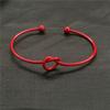 Pulseira Nó de Amor de Metal Europeu e Americano Pulseira Feminina Faça Você Mesmo Abertura Ouro Rosa Joia de Mão Nupcial Tribal Kink