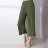Pantalones Elásticos de Pierna Ancha para Mujer, Primavera, Verano, Otoño 2026 Europeo y Americano, Pantalones Crop Holgados de Cintura Alta, Pantalones Casuales Delgados de Pierna Recta