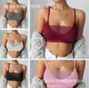Top de encaje sexy tipo tubo transparente de color liso para exportación europea y americana, base de camisola 3088