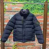 Nueva chaqueta de algodón tubular sin costuras de cuello alto y manga larga transfronteriza de Stone en estilo casual funcional urbano italiano