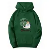 Sudadera con capucha de nuevo diseño para otoño e invierno, talla grande holgada, estampado de dibujos animados, terciopelo para mujer, manga larga, top casual de pullover