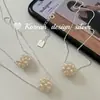 Estilo Coreano Ins Diseño de Nicho Joyería Collar de Perlas de Maíz de Plata de Ley S925 Blanco Fresco Luz de Luna