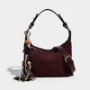 Otoño e Invierno Nuevo Bolso para Lonchera Tejido a Mano Retro Escarchado Bolso Cruzado de Hombro Versátil Bolso de Mano de Moda